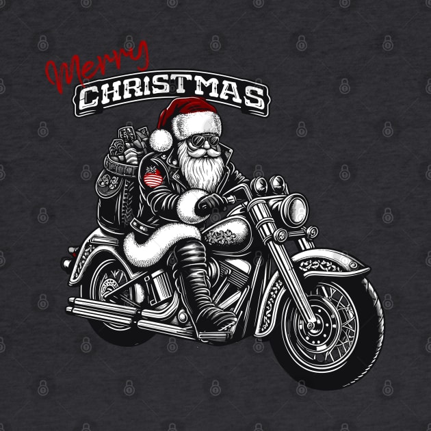 Chopper Santa “Merry Christmas” by PrintSoulDesigns